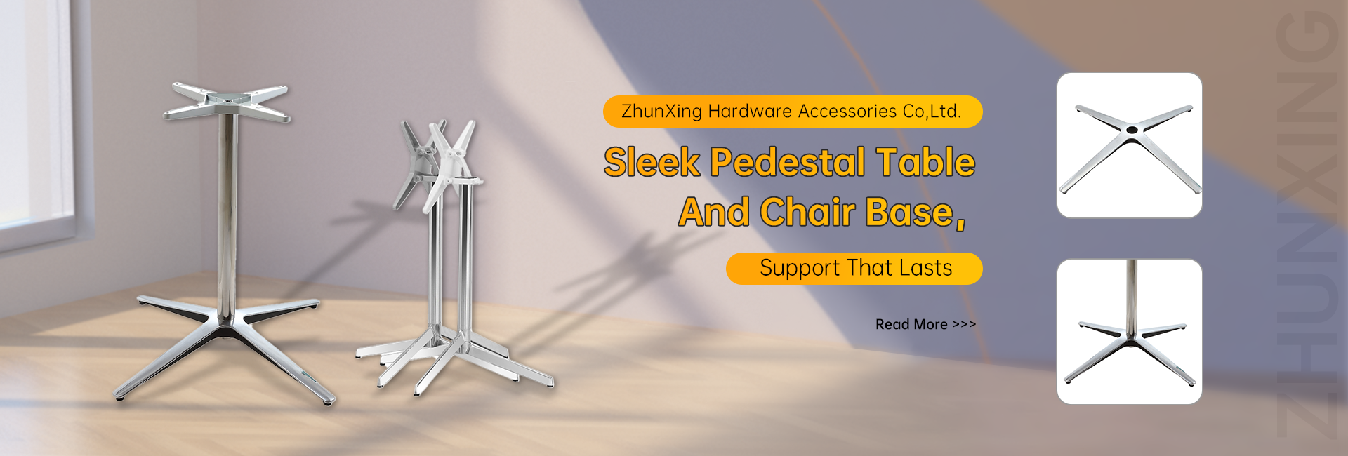 Polished chair base Polished chair base