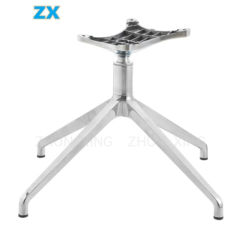 Star Aluminum Chair Legs Hardware Wheelchair Parts Swivel Base