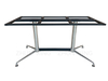 table with metal frame