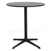 brushed steel table base