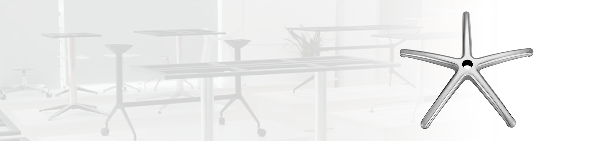 Star aluminum chair legs