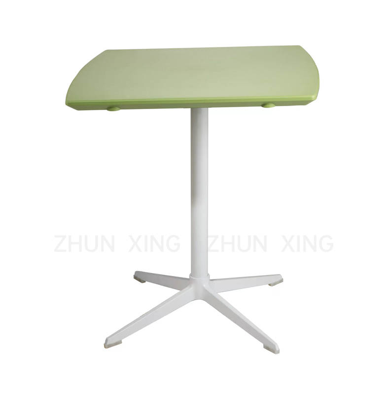 brushed steel table base