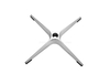 chrome table base black chair legs