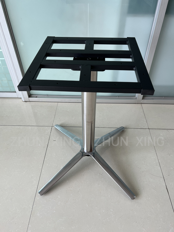 Custom Turned Steel Table Legs Brushed Brass Height Pedestal Dining Table Base